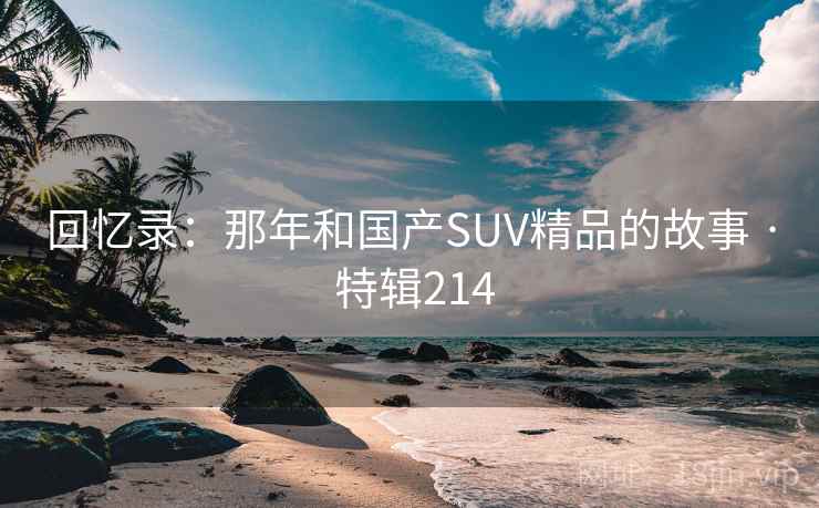 回忆录：那年和国产SUV精品的故事 · 特辑214