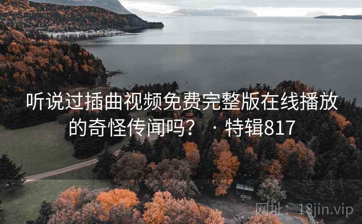 听说过插曲视频免费完整版在线播放的奇怪传闻吗？ · 特辑817